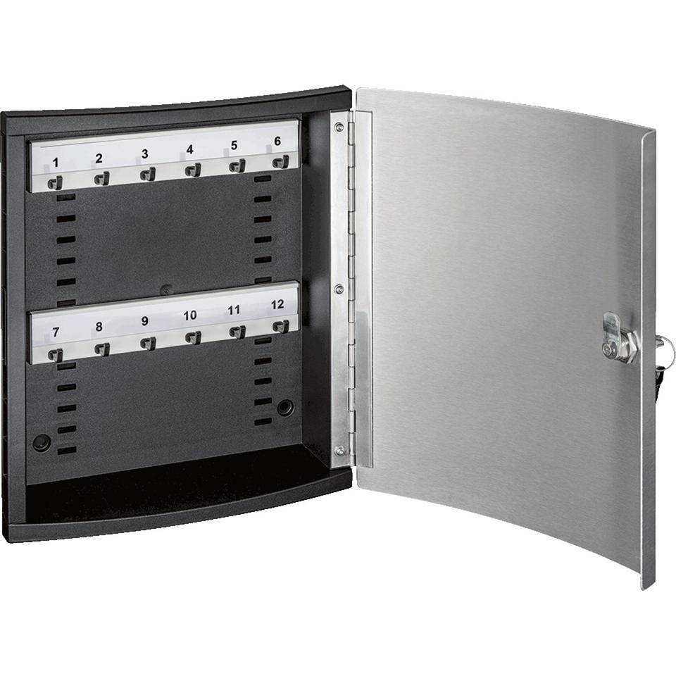 Schlüsselkasten Haky® Box 12VA, 2 Leisten für je 6 Schlüssel, 231x274x60mm