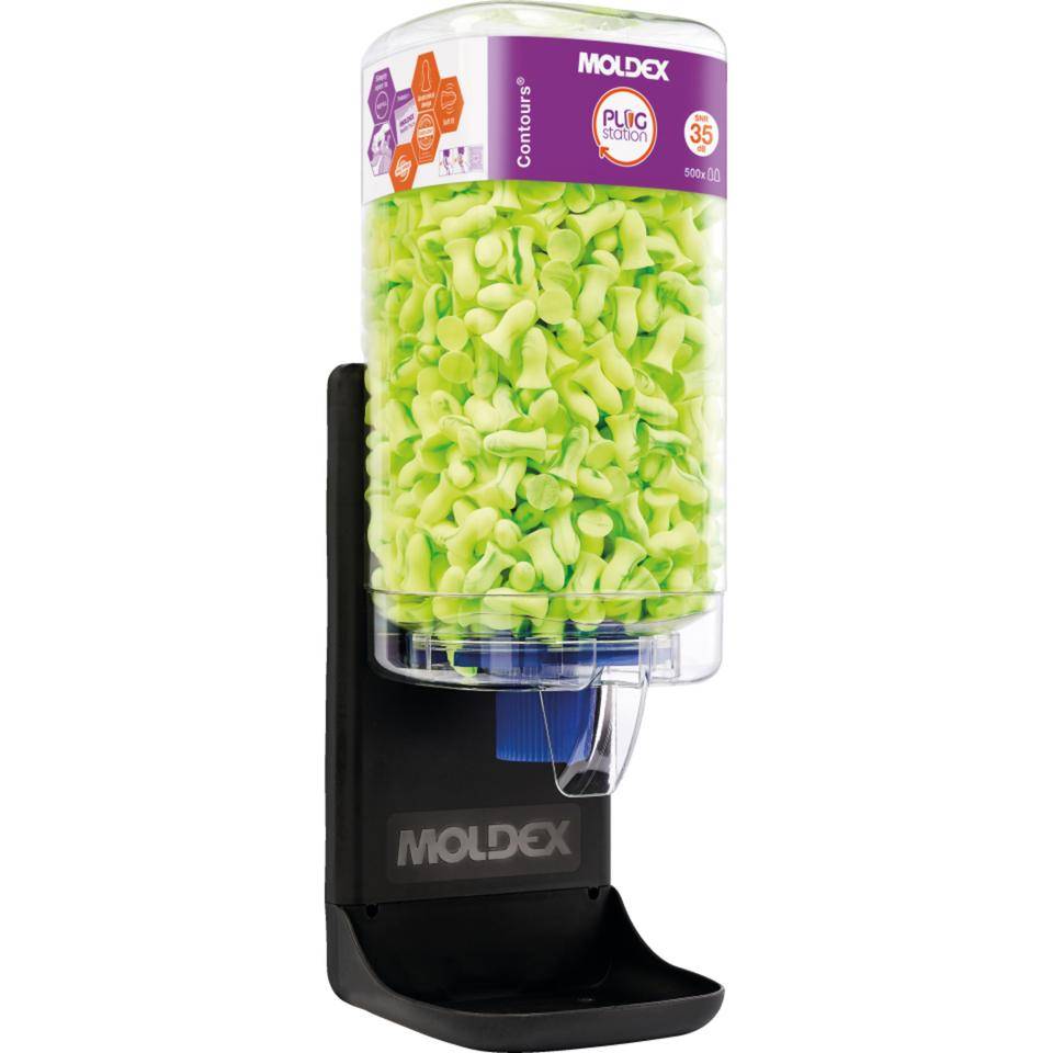 MOLDEX Gehörschutzstöpsel Contours® 7450 01, Kat.III, grün, Polyurethan, 500 Paar/VE
