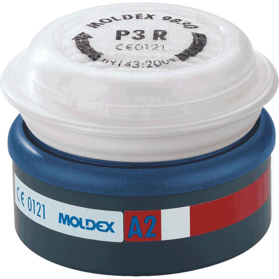 MOLDEX EasyLock® Kombifilter A2P3 R, EN 14387:2004+A1:2008, 6/VE