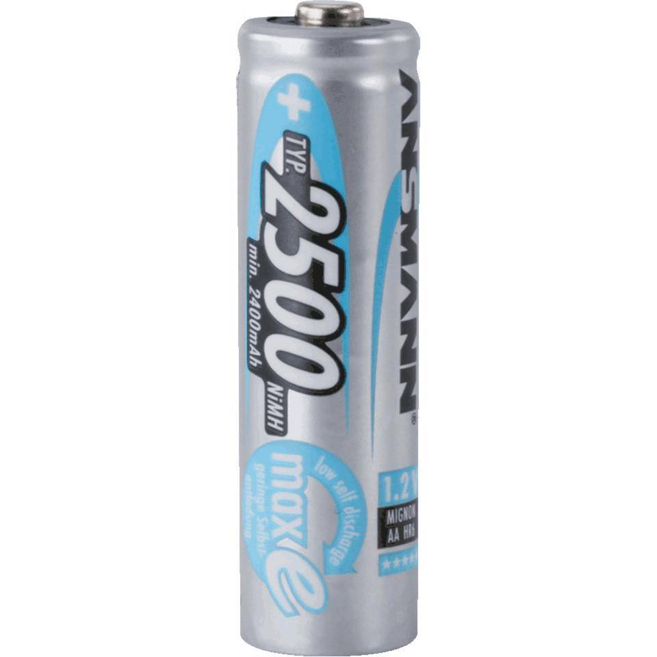 ANSMANN Nickel-Metall-Hydrid-max-e-Akku Mignon/AA, 2500mAh, 1,2 Volt