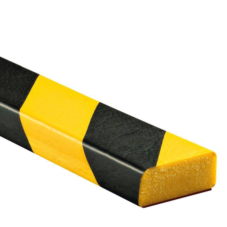 Knuffi Flächenschutzprofil Typ D, magnetisch, gelb/schwarz, 1m