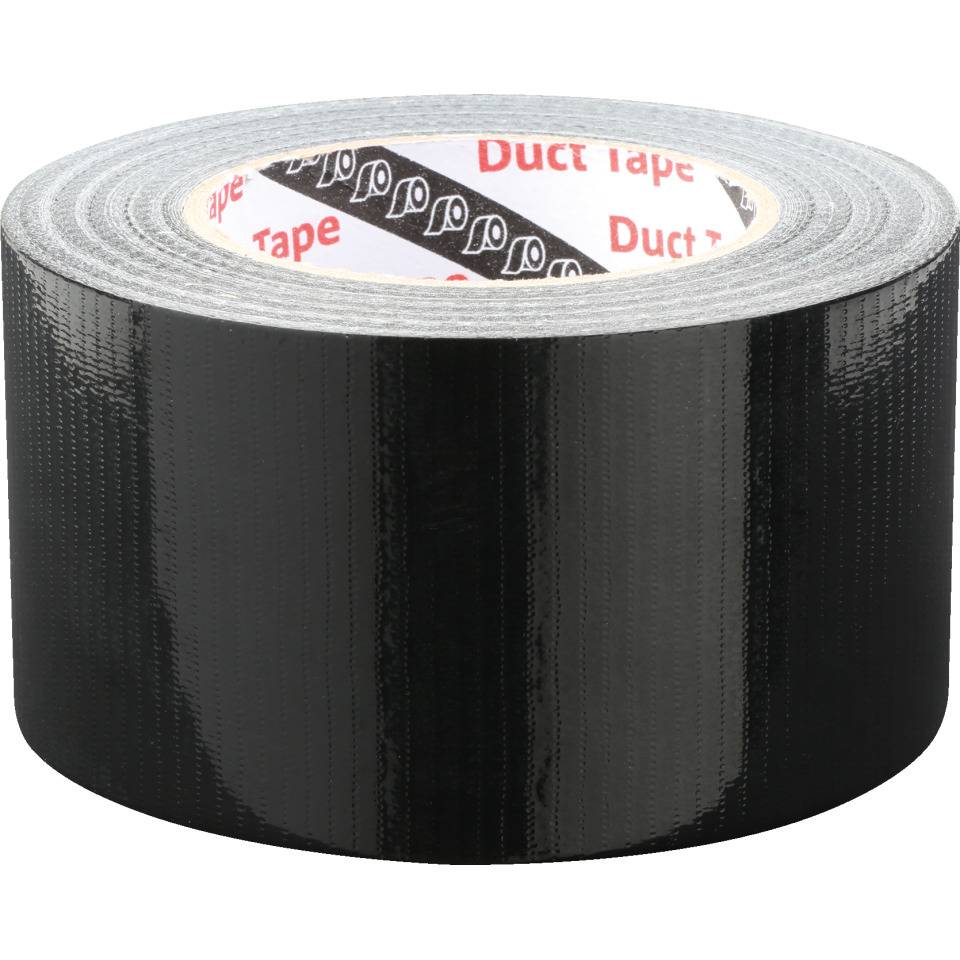 Reparaturband, schwarz, synthetisches Gewebe, 72mm, 50m/Rolle