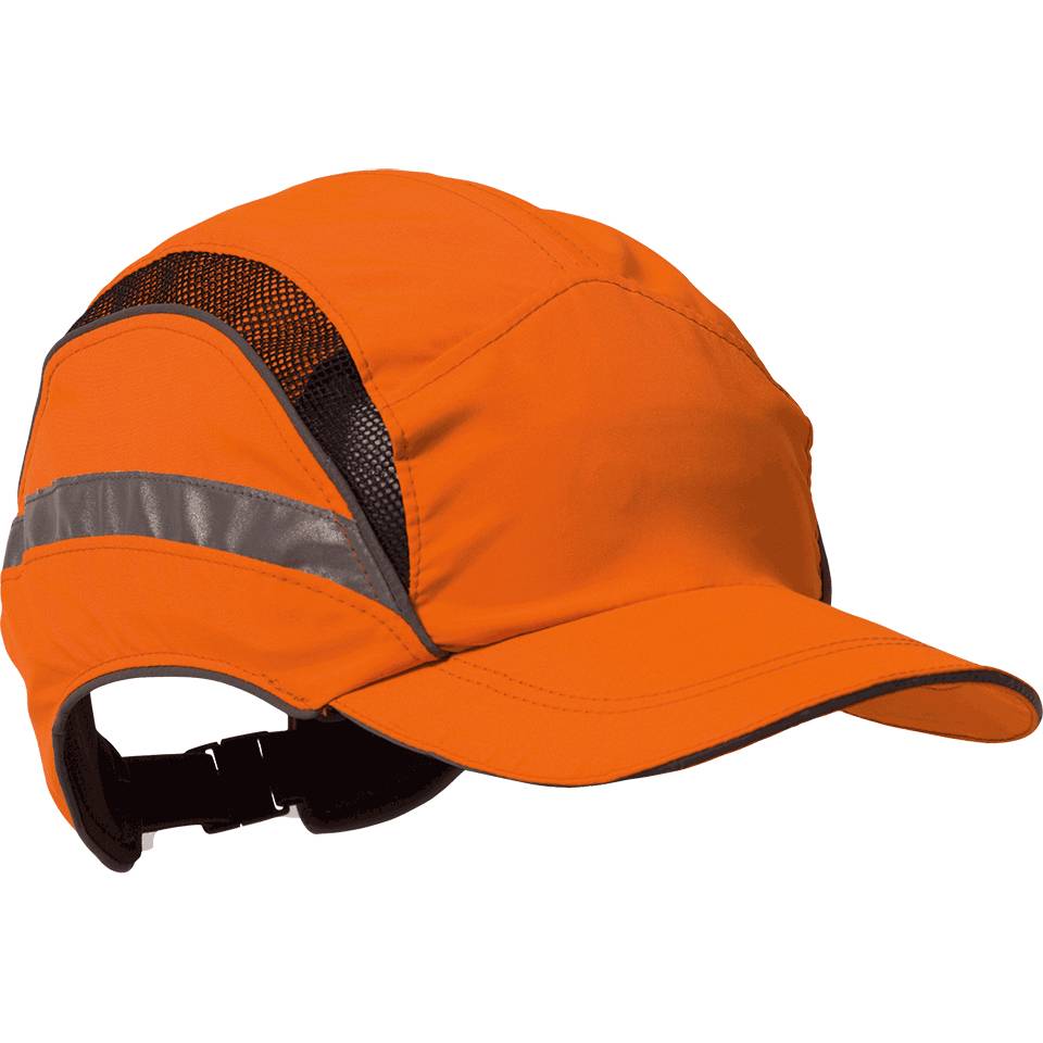 SCOTT Anstoßkappe First Base 3, Standardschirm, orange mit Reflexband, größenverst.