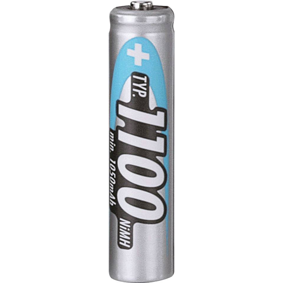 ANSMANN Nickel-Metall-Hydrid-Hochleistungsakku Micro/AAA, 1,2 Volt, 1100mAh