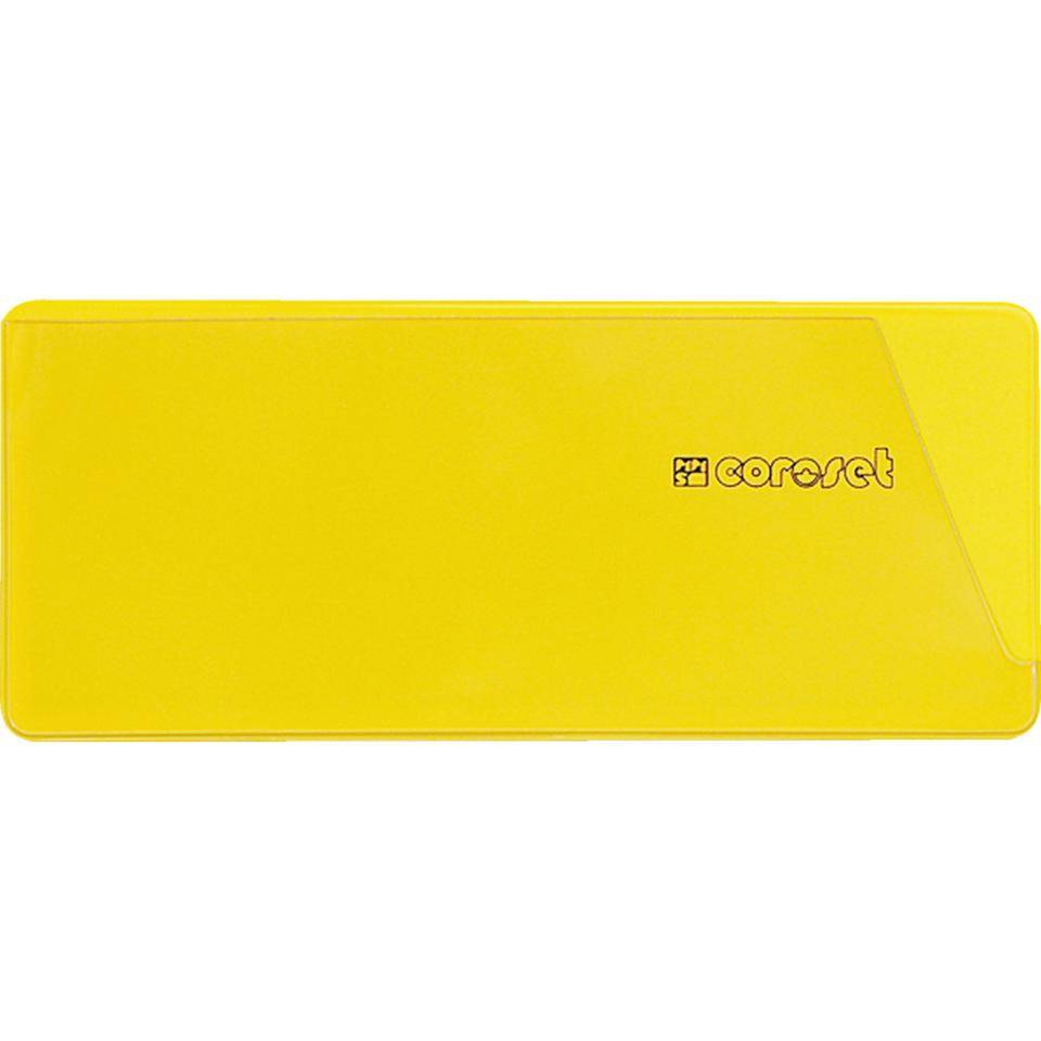coroset® magnetische Etikettenhalter, gelb, 220x81mm, 50/VE