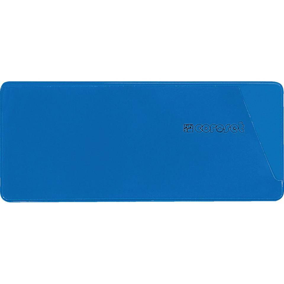 coroset® magnetische Etikettenhalter, blau, 220x81mm, 50/VE