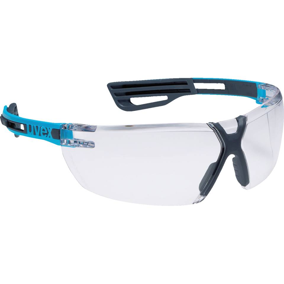 uvex Brille x-fit pro 9199.245, blau/anthrazit, PC-Scheibe, farblos, excellence, 28g