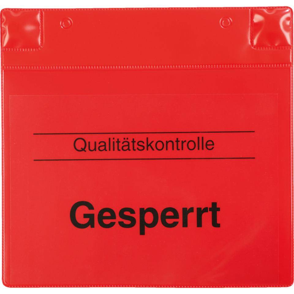 tarifold® Kennzeichnungs-Pad Gesperrt, rot, magnetisch, 230x220x35mm, 5/VE