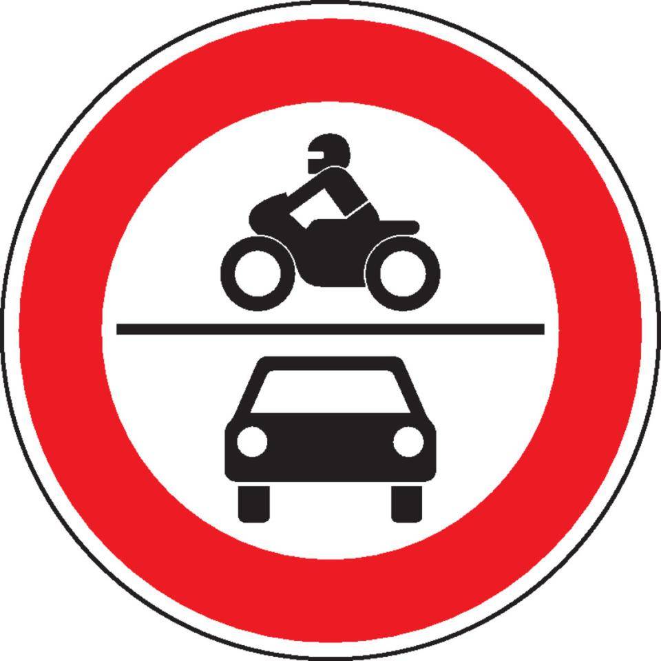 Verkehrszeichen Verbot für Kraftfahrzeuge, Nr.260, Aluminium RA1, reflektierend, Ø 600mm, DIN 67520