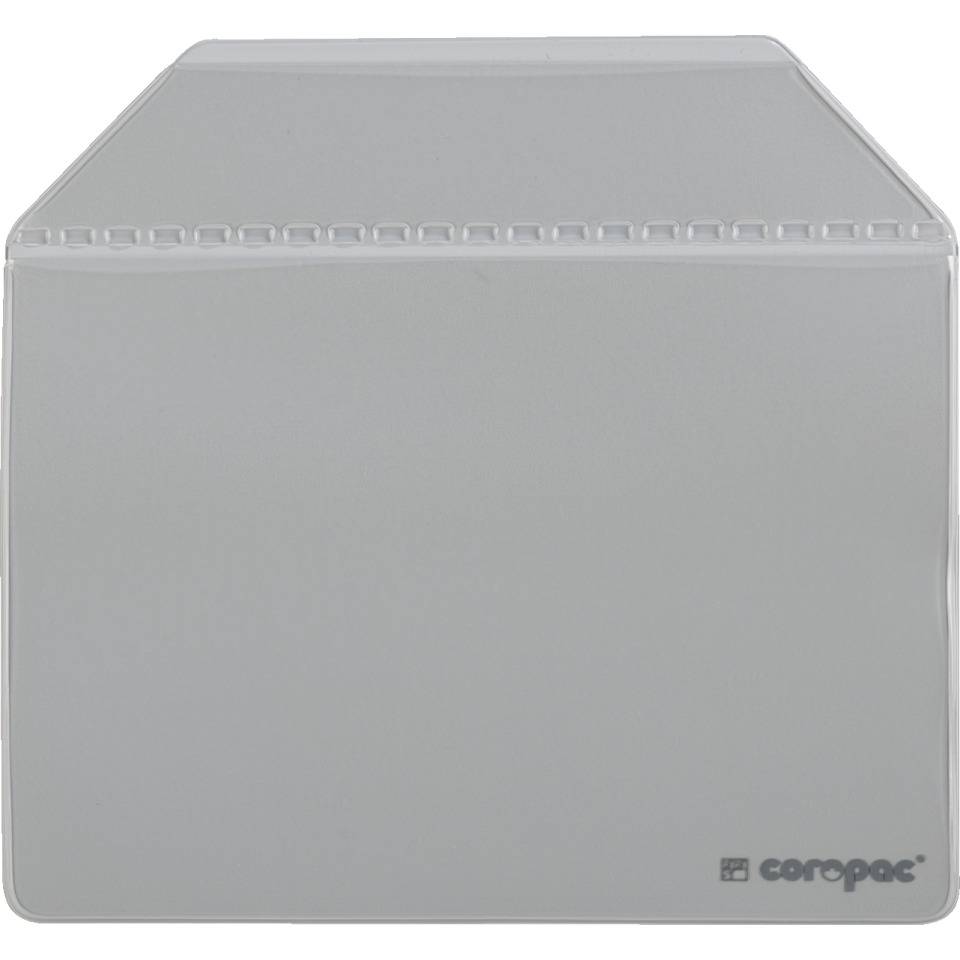 Magnettaschen coropac Typ 4, Magnetband, grau, scannerlesbar, 160x150mm(DIN A6 quer)