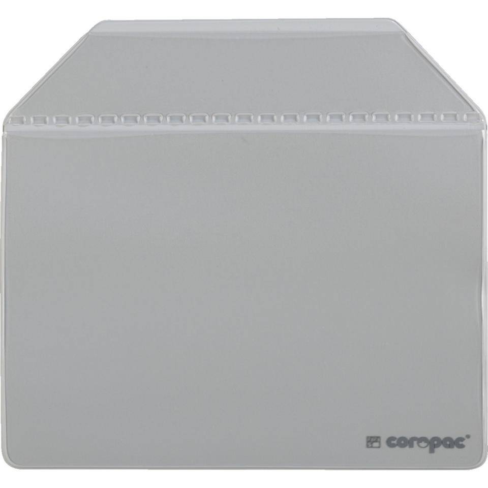 Magnettaschen coropac Typ 4, Magnetband, grau, scannerlesbar, 160x150mm(DIN A6 quer)