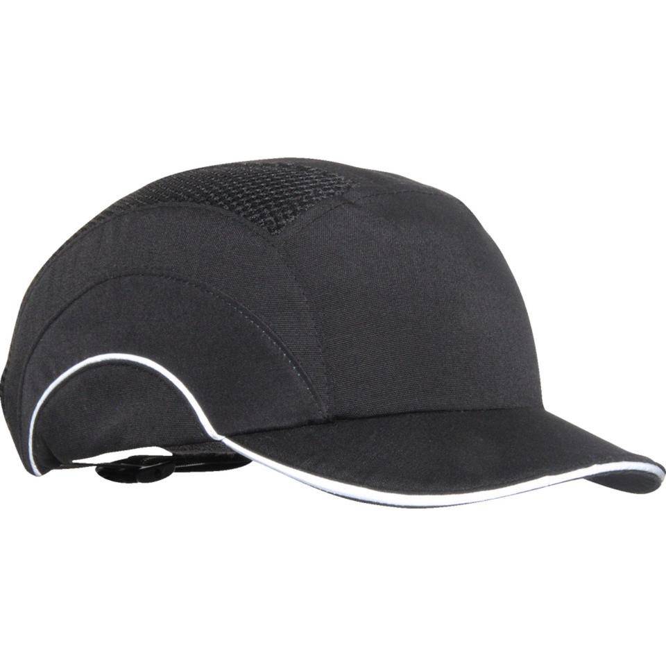 JSP® Anstoßkappe A1+™, mit Kurzschirm, Kategorie II, schwarz, Größe 53-64cm