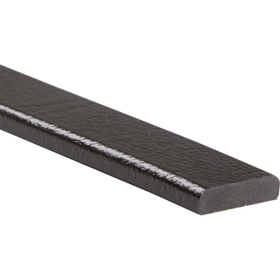 Knuffi Flächenschutzprofil Typ F, selbstklebend/zum Anschrauben,schwarz, PU-Schaum, 1m