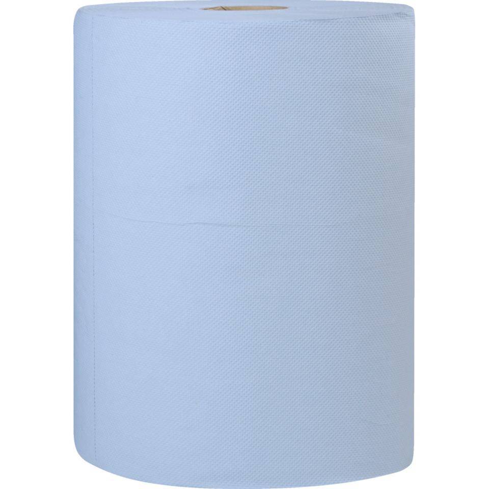 Wischtuch Eco II, 3-lagig, blau, Recycling-Papier, 38x36cm, 2 Rollen/VE