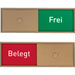 Anzeige Frei-Belegt, für Türschild Madrid, bronze, Aluminium, 150,5x50,5mm