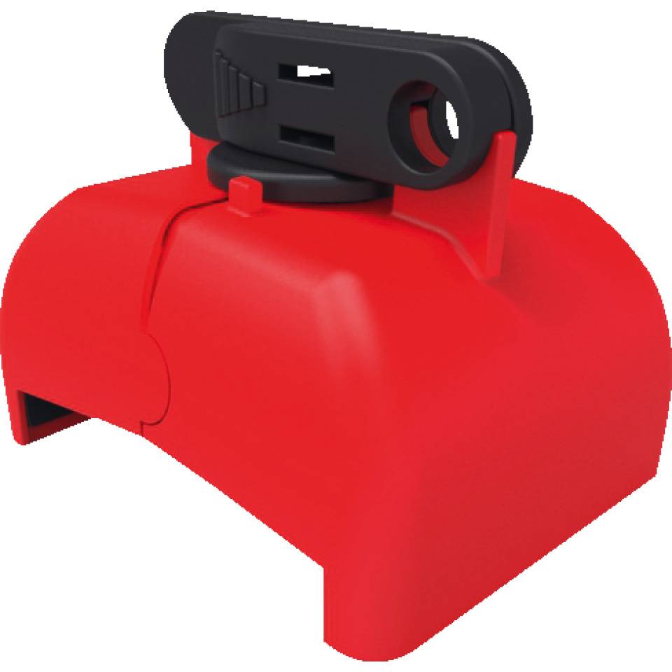 ABUS Motorschutzschalter-Verriegelung, rot/schwarz, 43x57x43mm