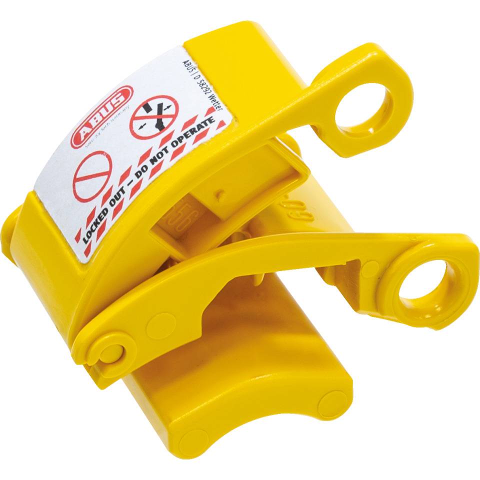 ABUS Starkstrom-Stecker-Verriegelung, 16A (3-polig) bis 125A (5-polig), gelb