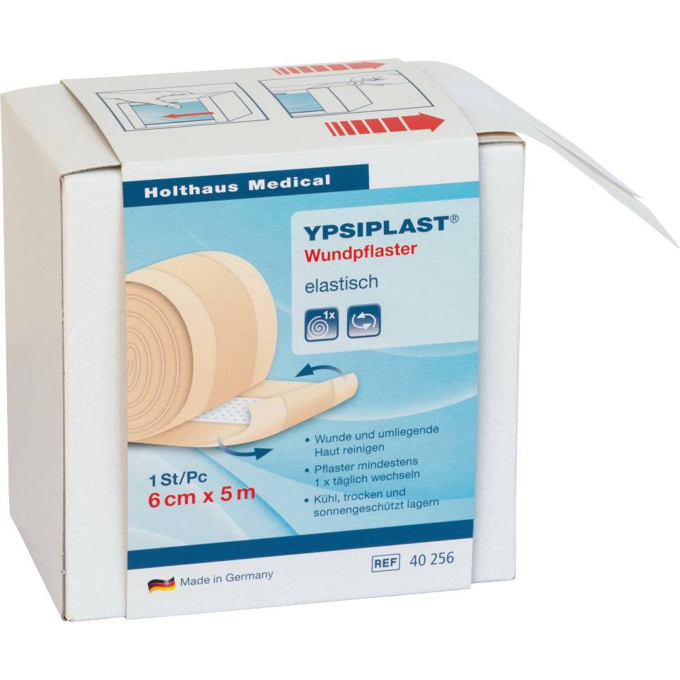 Holthaus Medical Wundpflaster YPSIPLAST®, zur Wundversorgung, 6cmx5m im Spender