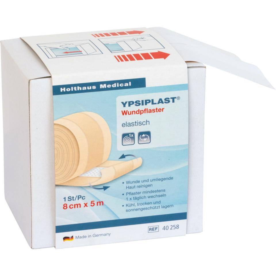 Holthaus Medical Wundpflaster YPSIPLAST®, zur Wundversorgung, 8cmx5m im Spender