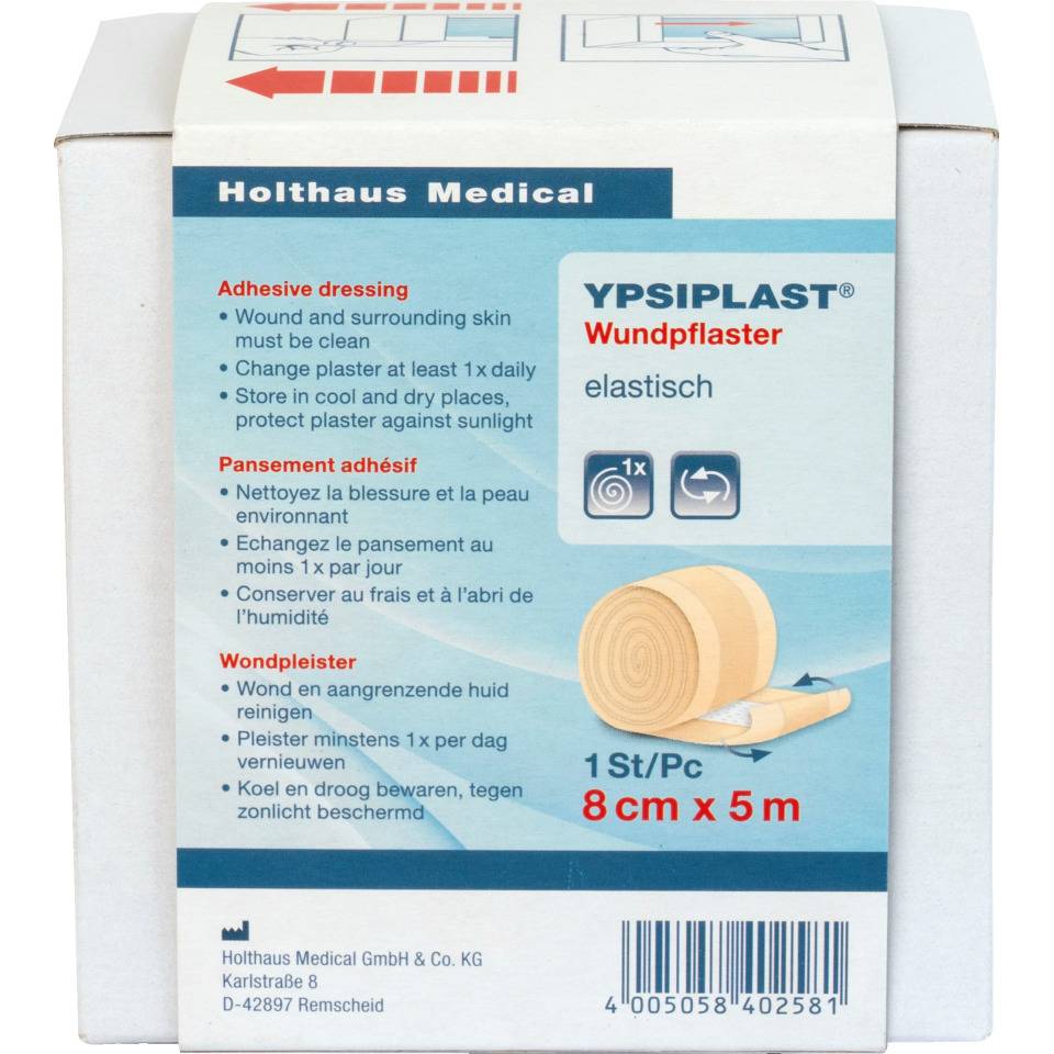 Holthaus Medical Wundpflaster YPSIPLAST®, zur Wundversorgung, 8cmx5m im Spender