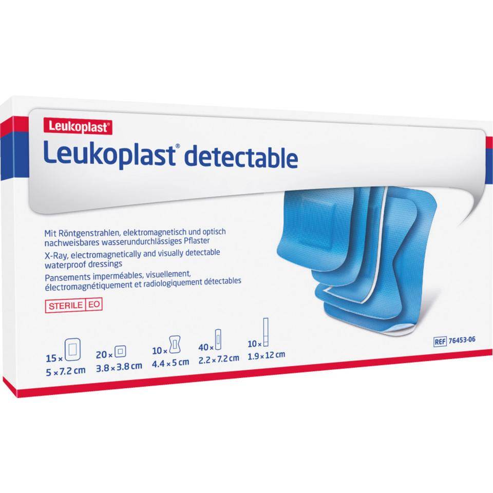 Leukoplast® Detectable Sortimentspackung, 5 Größen, steril eingesiegelt, 95/VE