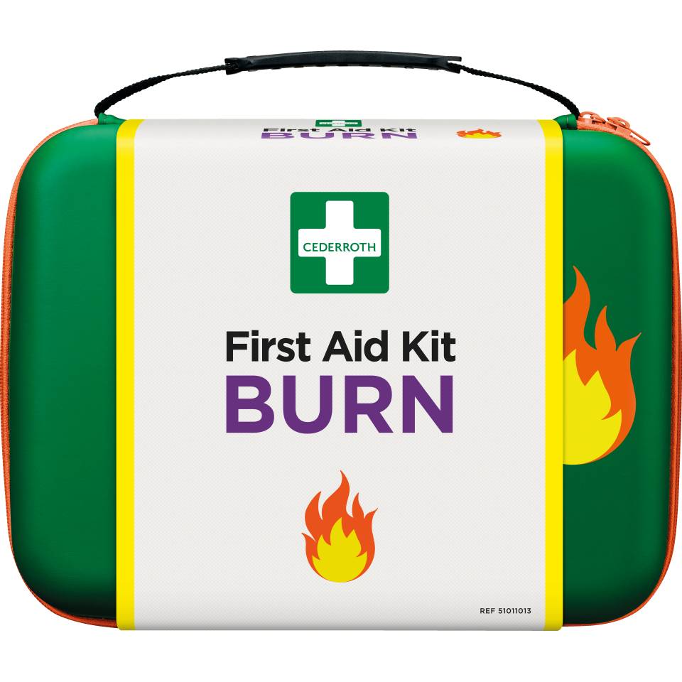 CEDERROTH First Aid Burn Kit, zur Versorgung von Brandwunden, 310x80x250mm