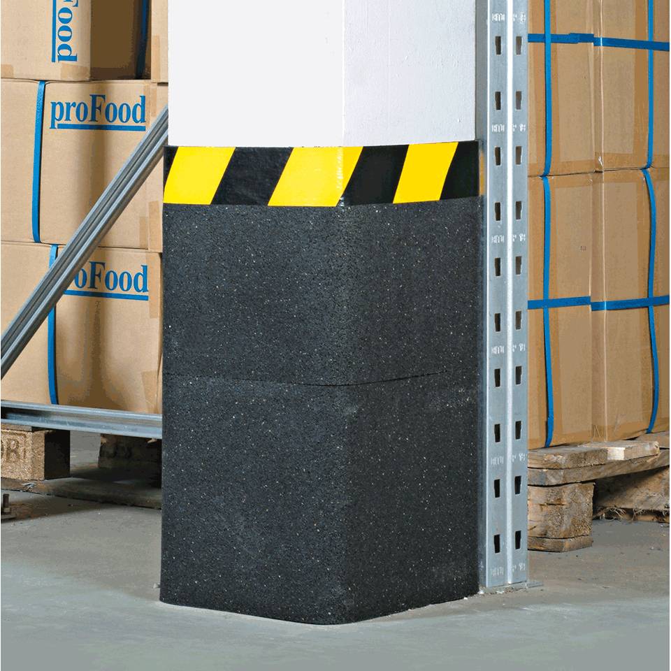 Warnmarkierungsband, linksweisend, gelb/schwarz, Gewebefolie, 100mm, 50m/Rolle, ASR A1.3