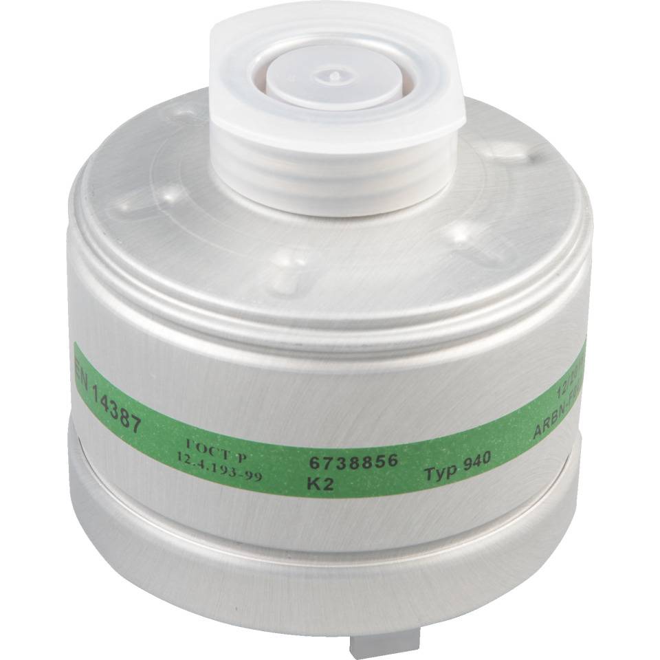 Dräger Atemschutzfilter 940 K 2, für Halb-/Vollmasken, EN 148/1,255g