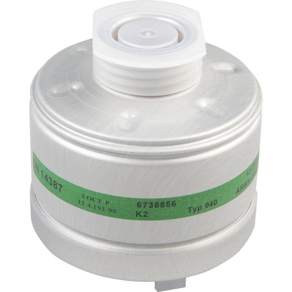 Dräger Atemschutzfilter 940 K 2, für Halb-/Vollmasken, EN 148/1,255g