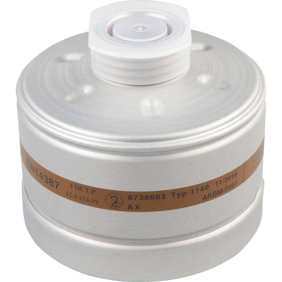 Gasfilter X-plore® Rd40 6738863 Bezeichnung 1140 AX Schutz gegen Gase und Dämpfe von organischen Verbindungen, Siedepunk