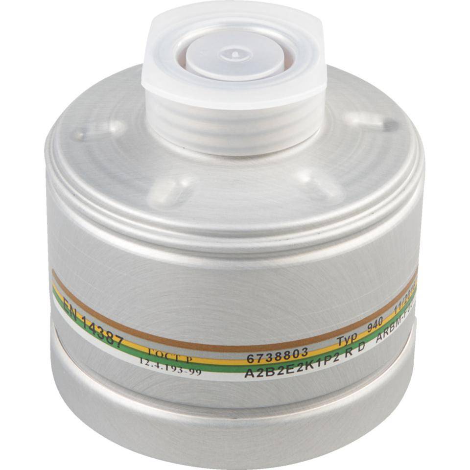 Dräger Atemschutzfilter 940 A2 B2 E2 K1, für Halb-/Vollmasken, EN 148/1, 260g