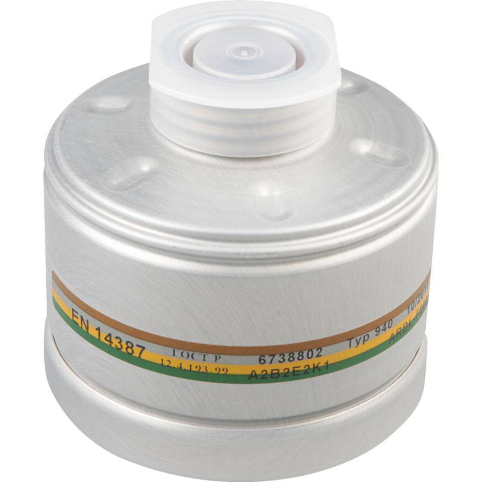 Dräger Atemschutzfilter 940 A2 B2 E2 K1-P2R D, Halb-/Vollmasken,EN 148/1, 280g