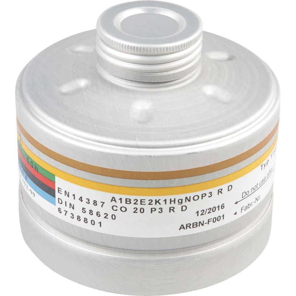 Dräger Atemschutzfilter 1140 A1B2E2K1 Hg NO CO 20 P3 R D, EN 148/1, 435g