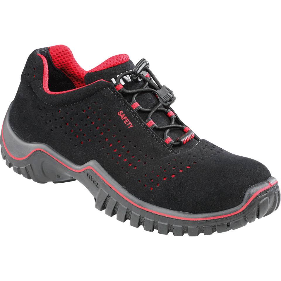 uvex motion Sicherheitshalbschuh style, 6998.8, S1, schwarz/rot, Größe 42