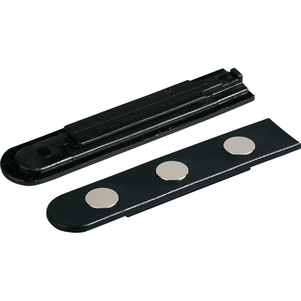 RS-GUIDESYSTEMS Wandclip, für Wandkassette, Magnetbefestigung, schwarz, Kunststoff