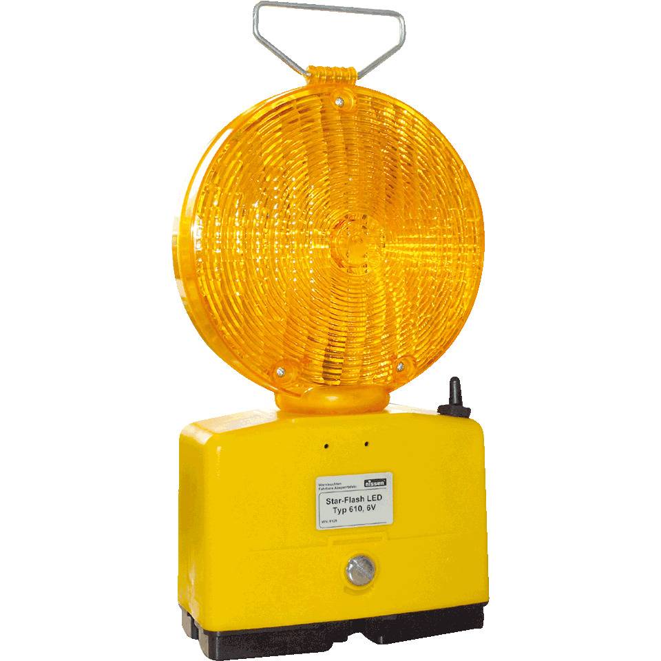 Star-Flash LED610 Blitzleuchte, für Faltsignal, Blitzfolge60/min, gelbe Streulinse