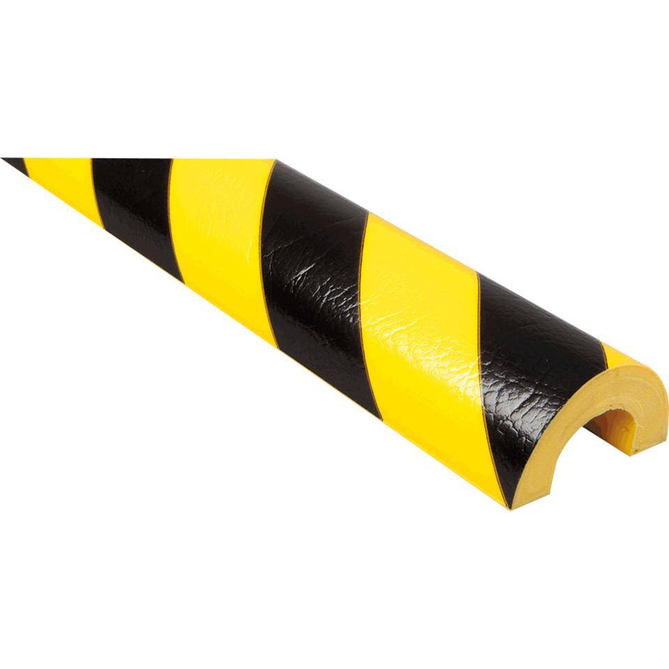 SHG Kabelbrücke, temporärer Einsatz, gelb/schwarz, PU-Schaum, Ausschnitt 36mm, 1m