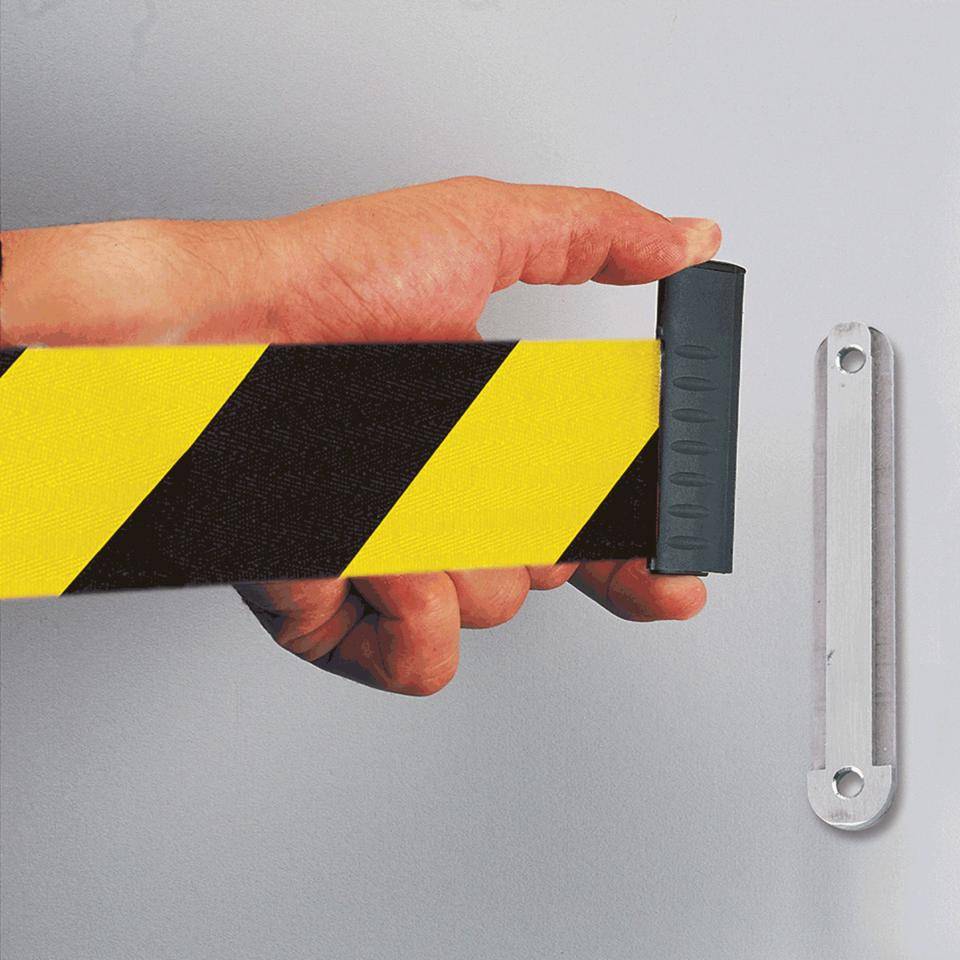 RS-GUIDESYSTEMS Wandclip, für Sicherheits-Gurtpfosten, Edelstahl, 2 Bohrungen