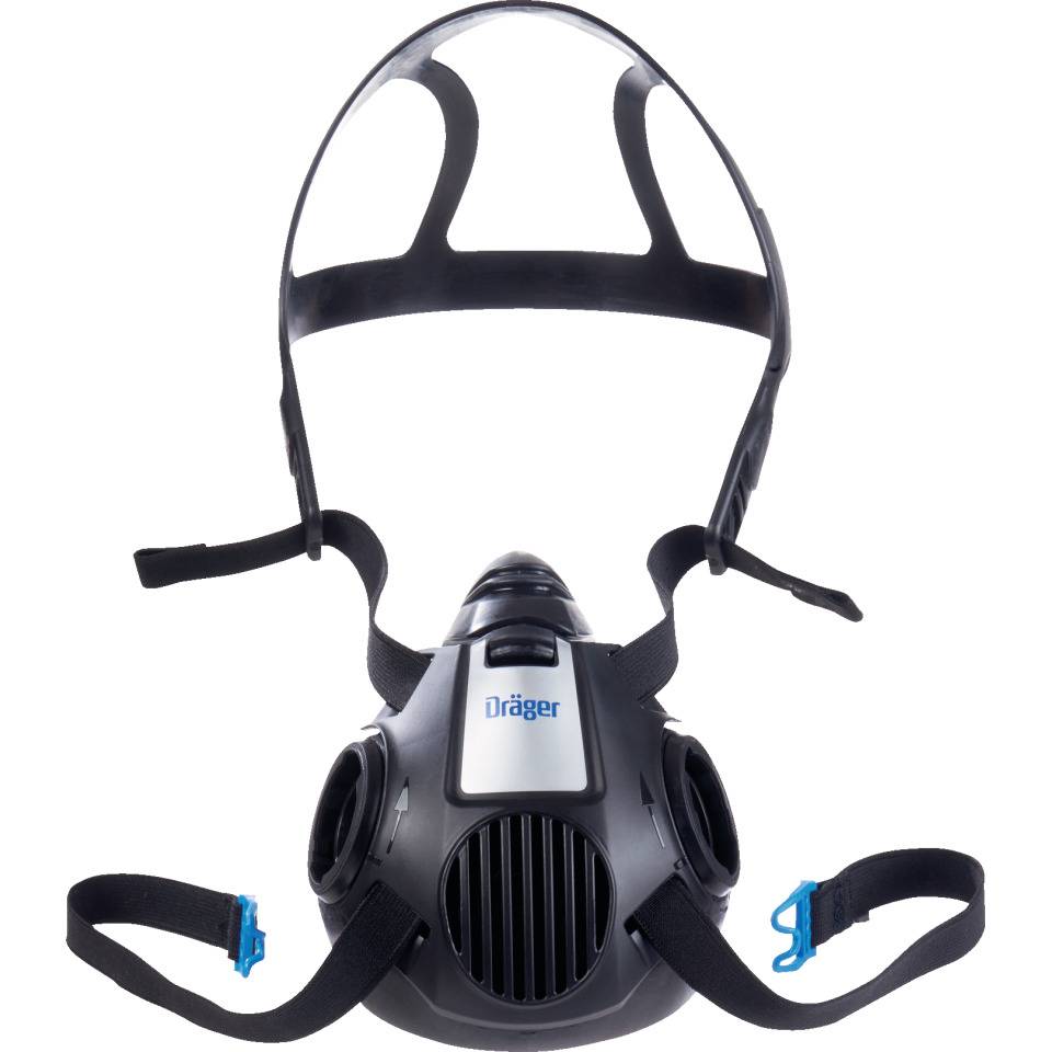 Dräger Halbmaske X-plore 3500, dauerhafte Doppelfilter-Maske, Größe L