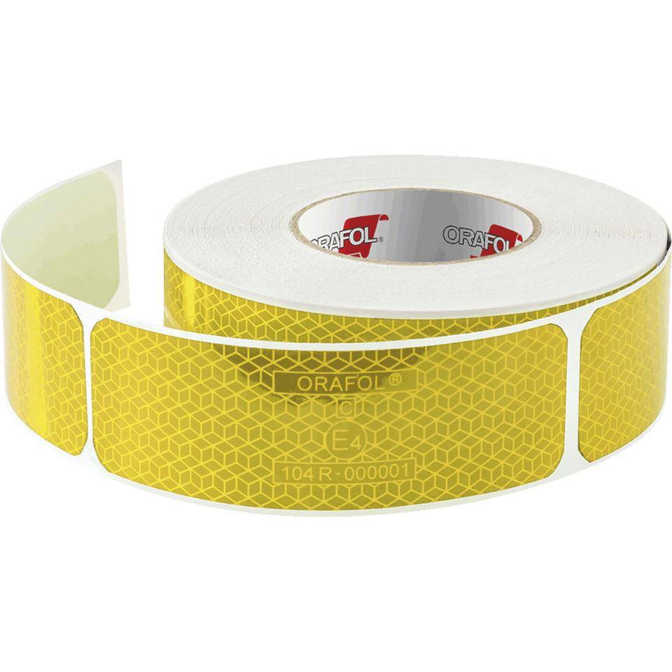 ORALITE® Kontur-Sicherheitsmarkierung, ECE 104, gelb, 50x160mm, 60/Rolle