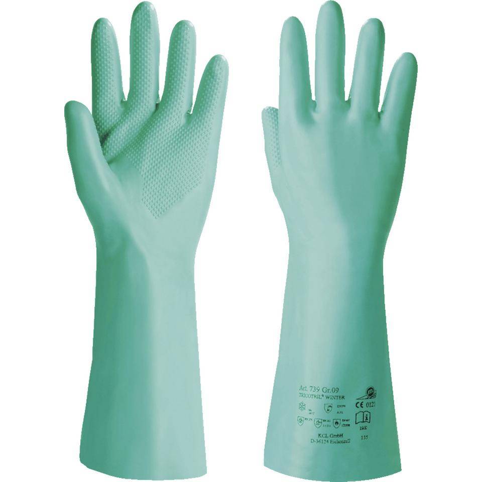 KCL Handschuh Tricotril Winter 739, Kat. III, EN 388/407/374, grün, Größe 10