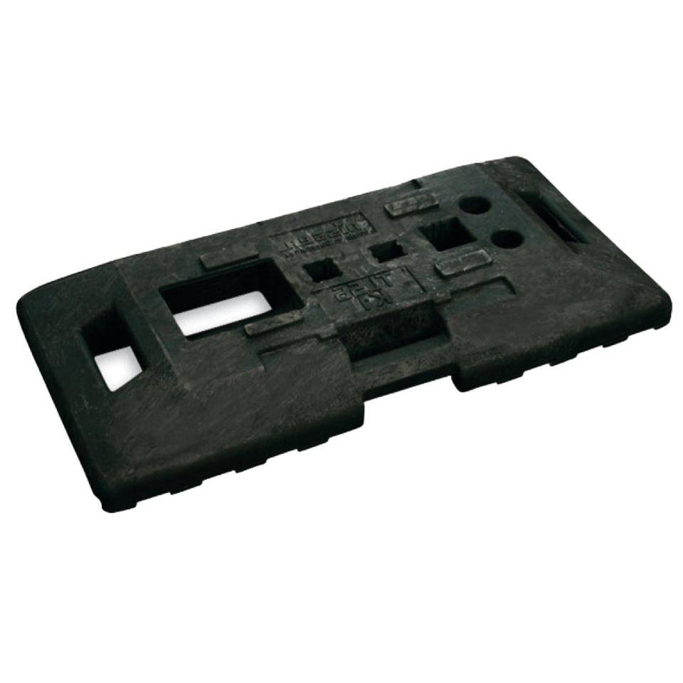 Sicherheitsfußplatte TL 56 K1, Recycling-Kunststoff, 895x440x115mm, 28,5kg
