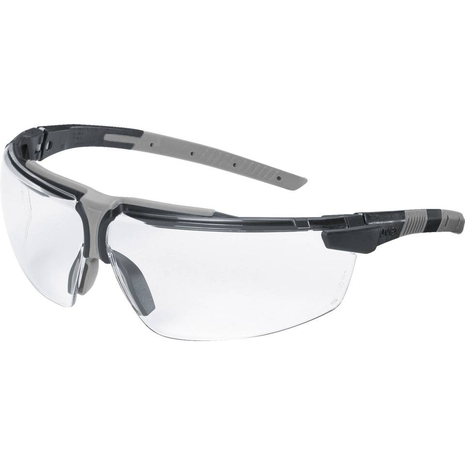 uvex Schutzbrille i-3 9190.175, schwarz/grau, PC-Scheibe, supravision plus, 30g