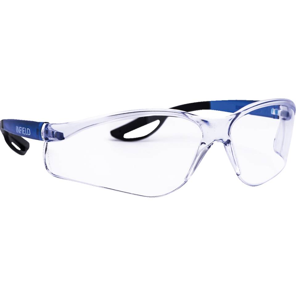 INFIELD Schutzbrille Raptor Outdoor, blau, PC-Scheibe farblos, AS-Beschichtung, 25g