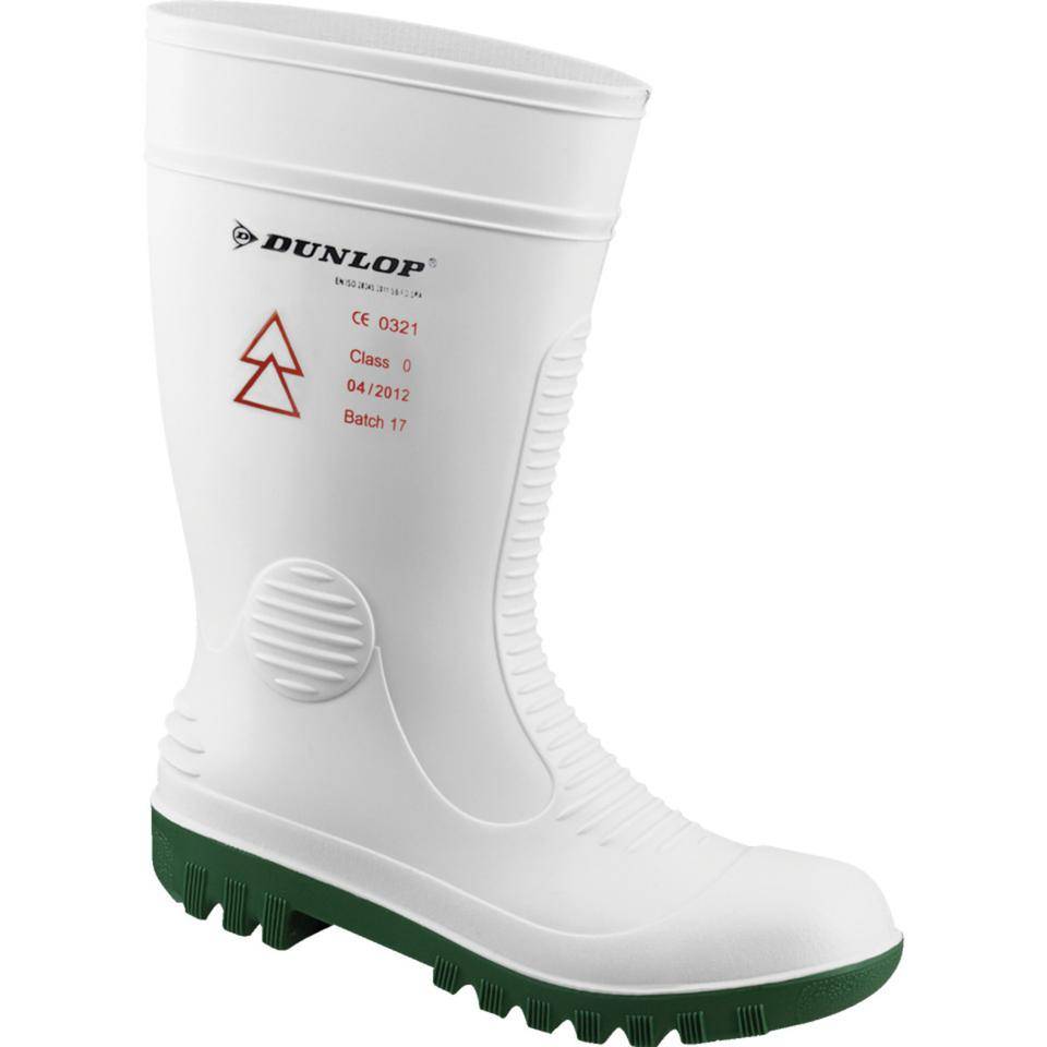 DUNLOP Elektriker-Stiefel Acifort HV, A571411, SB, weiß, PVC, Größe 42