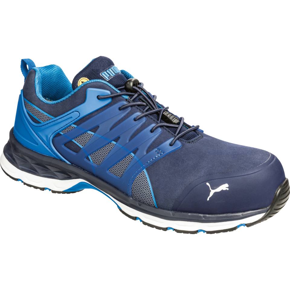 PUMA ESD-Halbschuh Velocity 2.0 Blue Low, 643850, S1P HRO SRC, Weite 11, Größe 39