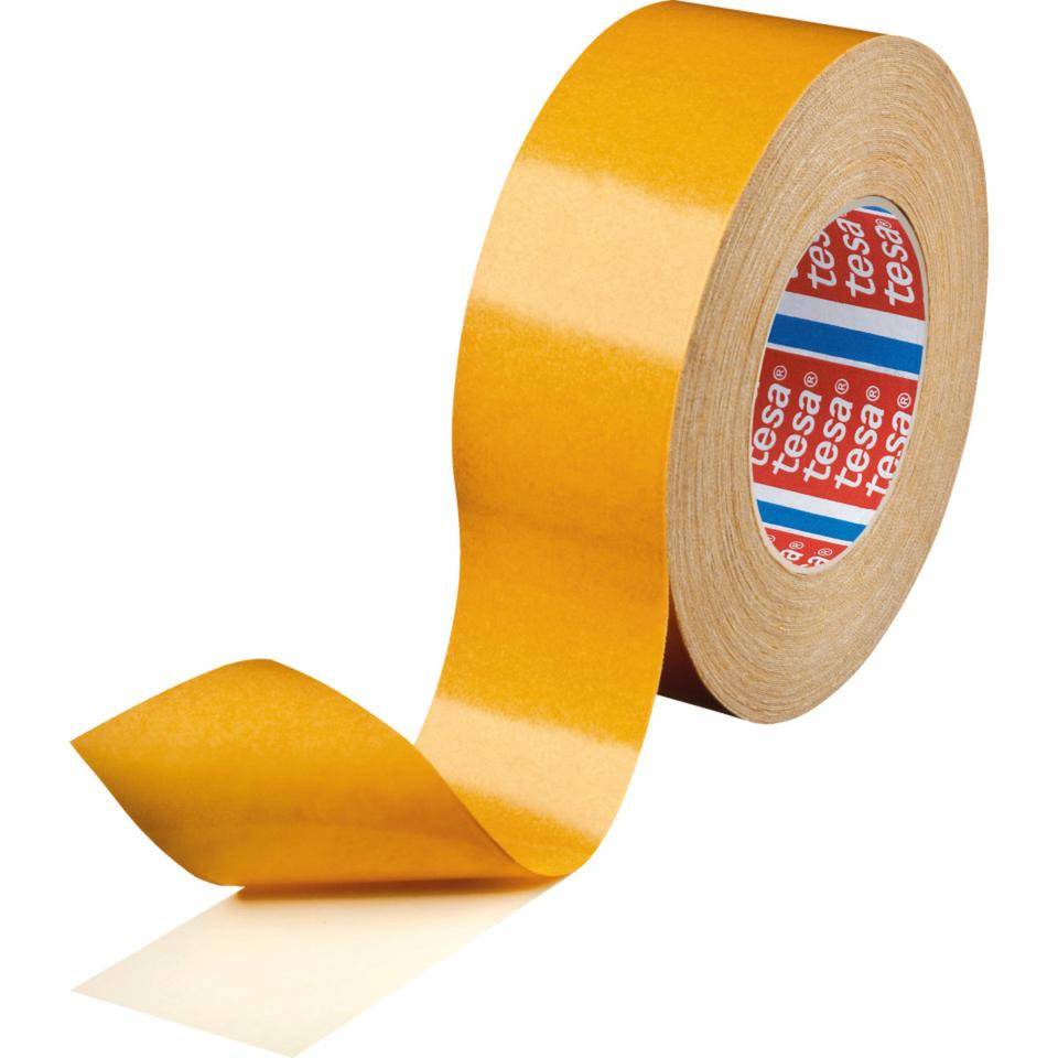 tesa tesafix 4964, Bodenverlegeband, stark klebend, weiß, 50mm, 50m/Rolle