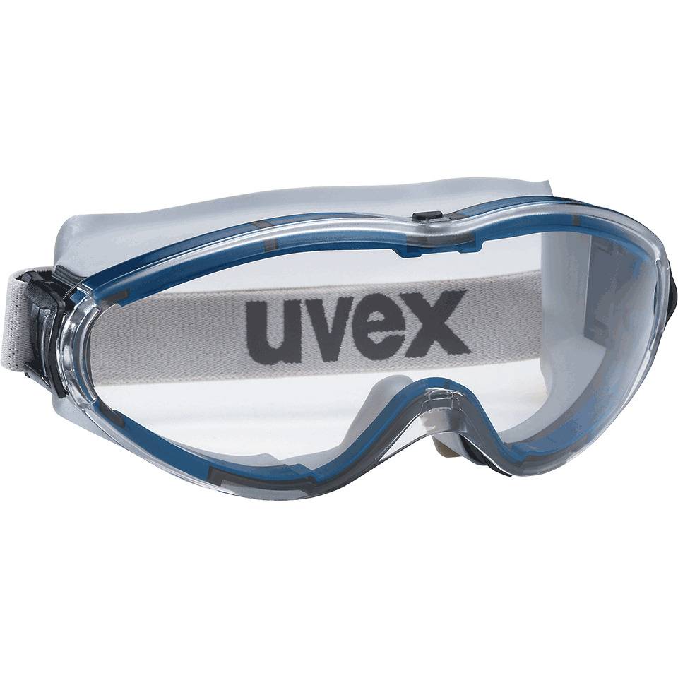 uvex Vollsichtbrille ultrasonic 9302.600, blau/grau, PC-Scheibe, extreme, 80g