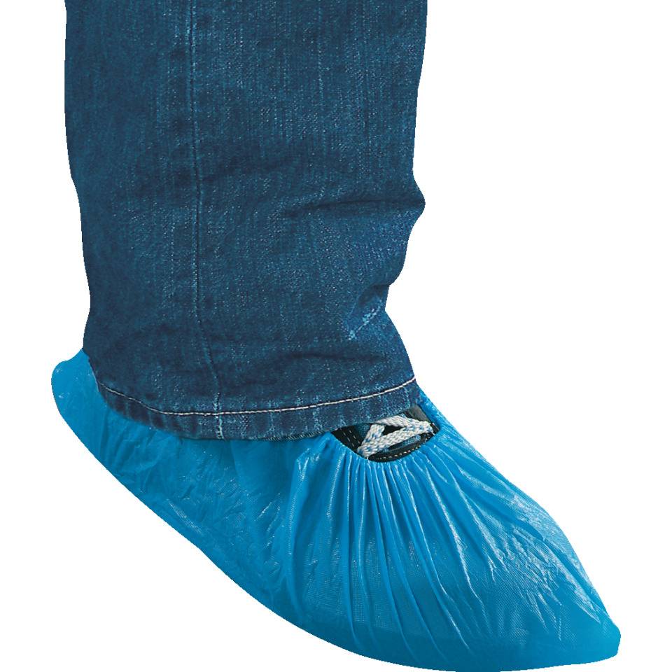 Einweg-Schuhschutz Basic Light, blau, Polyethylen, Universalgröße, 100/VE
