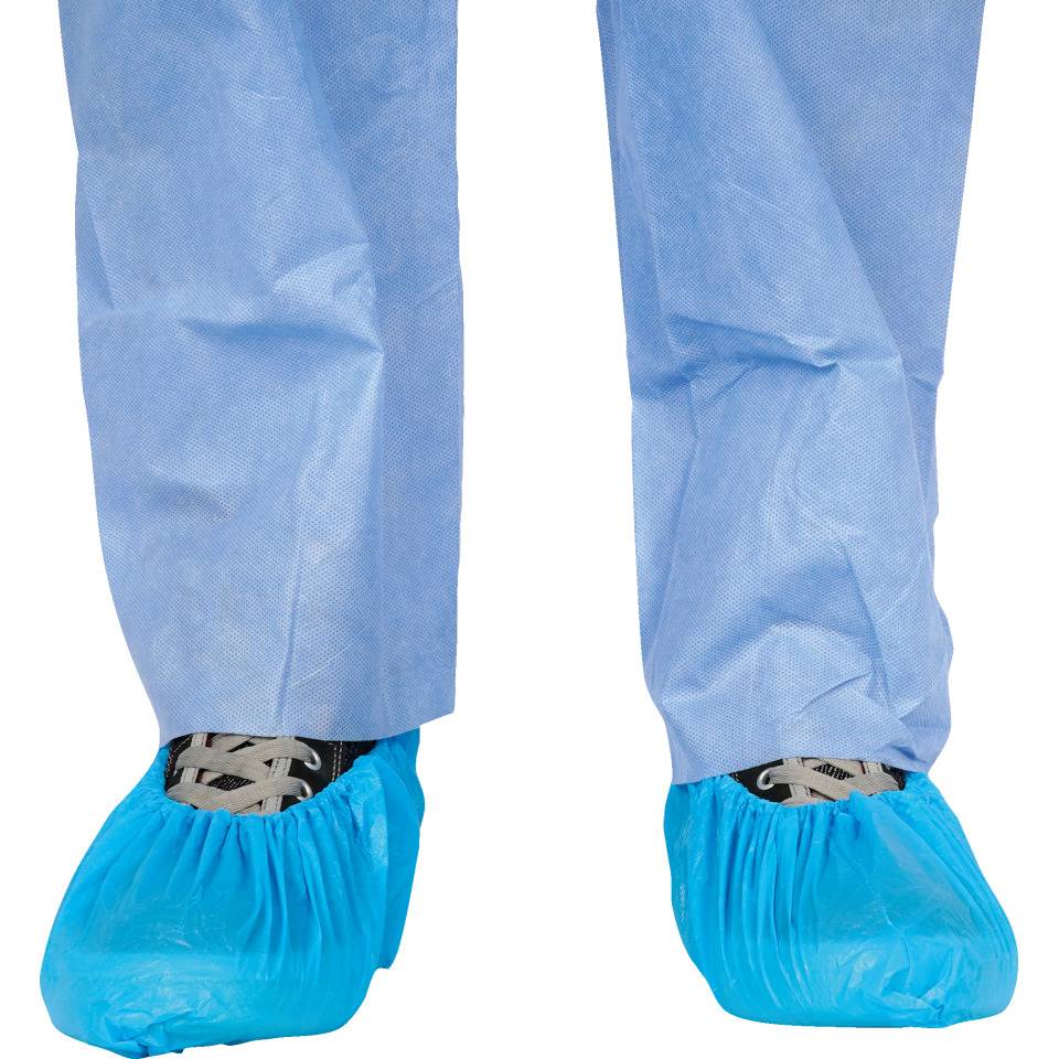 Einweg-Schuhschutz Basic Light, blau, Polyethylen, Universalgröße, 100/VE